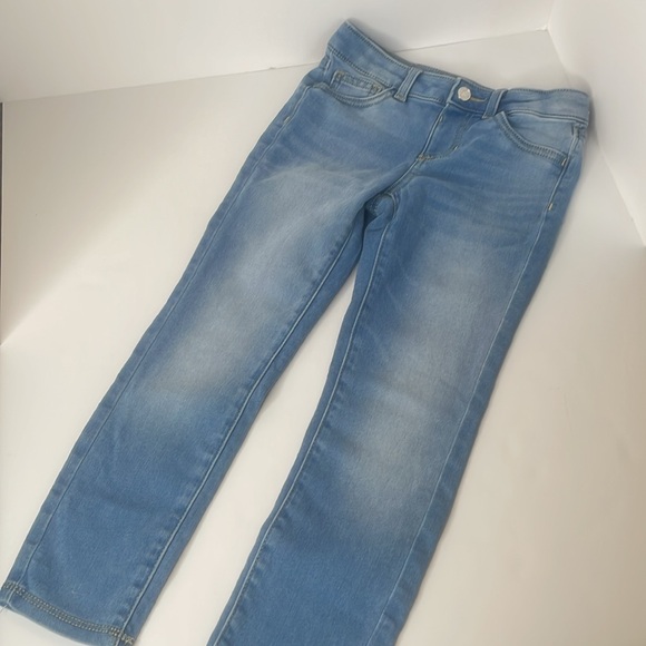 Jumping Beans Pants Girls Blue Washed Stretch Pants - Picture 1 of 10